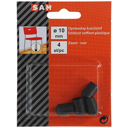 SAM Buisdop Opzetmodel Kunststof 10mm Zwart