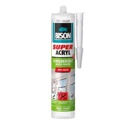 Bison Super Acrylaat Schilderskit Anti-Crack Wit 300ml