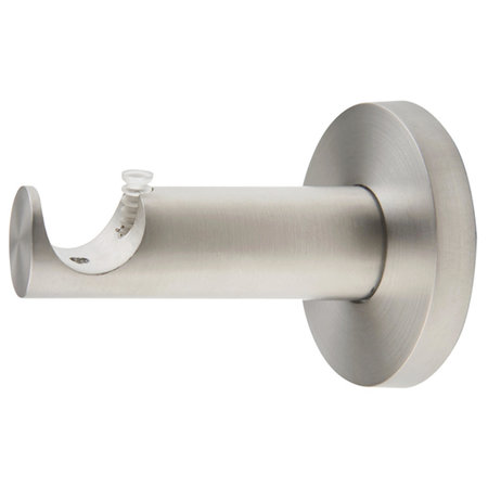 Function Muursteun Gordijnroede 20mm 6,5cm Inox Look