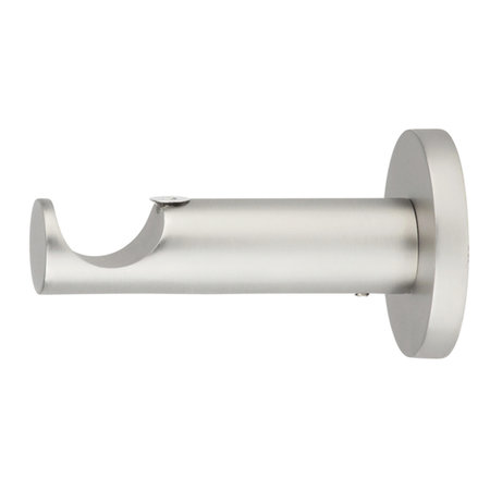 Function Muursteun Gordijnroede 25mm 8cm Inox Look