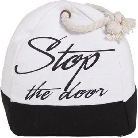 COSY @ HOME Deurstopper Zwart/Wit 'Stop The Door'