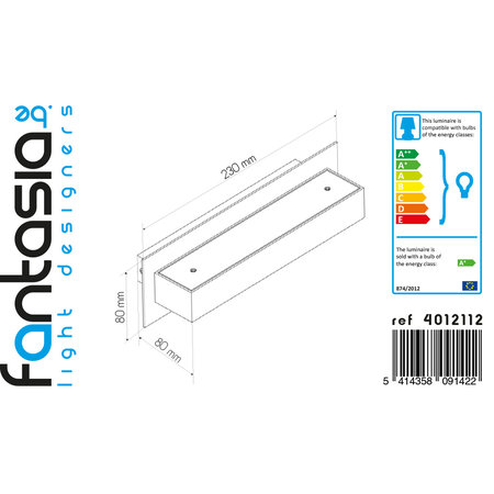 Fantasia Nenad Wandlicht Geborsteld Aluminium