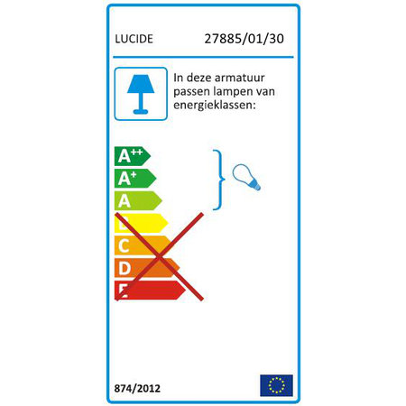 Lucide Wandlicht Claire Mini Zwart