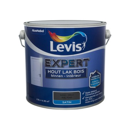 Levis Expert Hout Binnen Satin Beton 2,5L