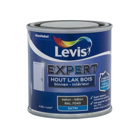 Levis Expert Hout Binnen Satin Beton 250ml