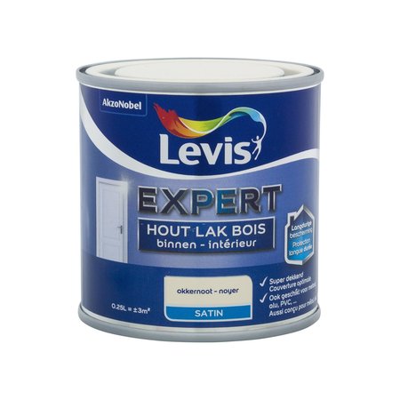 Levis Expert Hout Binnen Satin Okkernoot 250ml