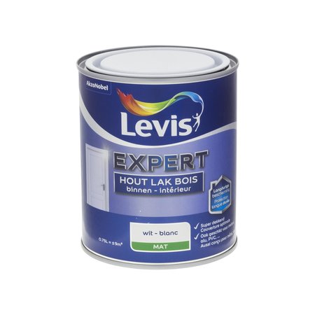 Levis Expert Hout Binnen Mat Wit 750ml