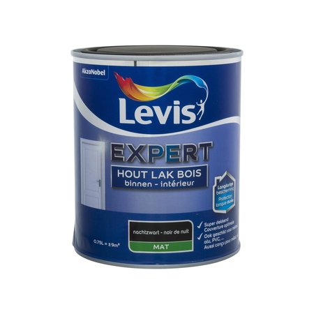 Levis Expert Hout Binnen Mat Nachtzwart 750ml