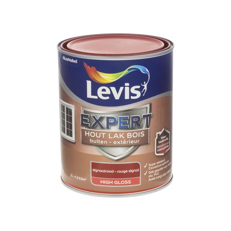 Levis Expert Hout Buiten High Gloss Signaalrood 1L