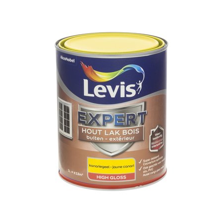 Levis Expert Hout Buiten High Gloss Kanariegeel 1L