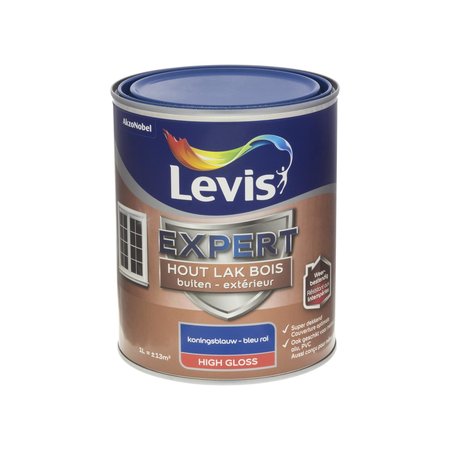 Levis Expert Hout Buiten High Gloss Koningsblauw 1L