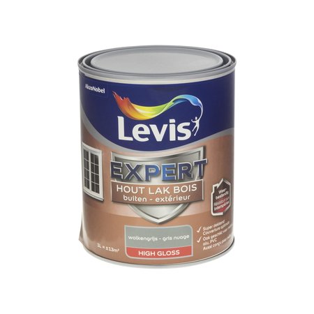 Levis Expert Hout Buiten High Gloss Wolkengrijs 1L