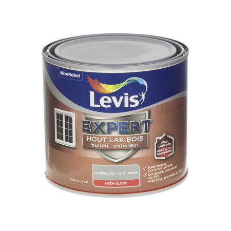 Levis Expert Hout Buiten High Gloss Wolkengrijs 500ml