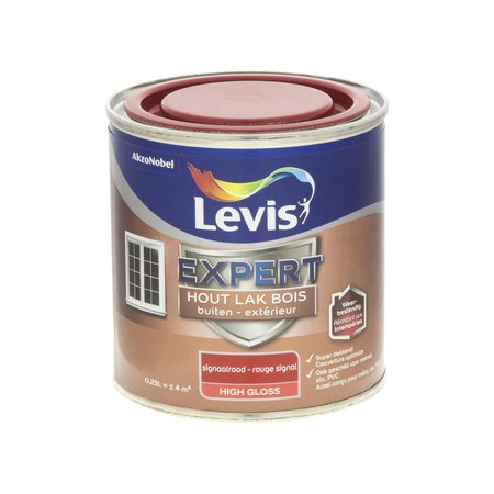 Levis Expert Hout Buiten High Gloss Signaalrood 250ml