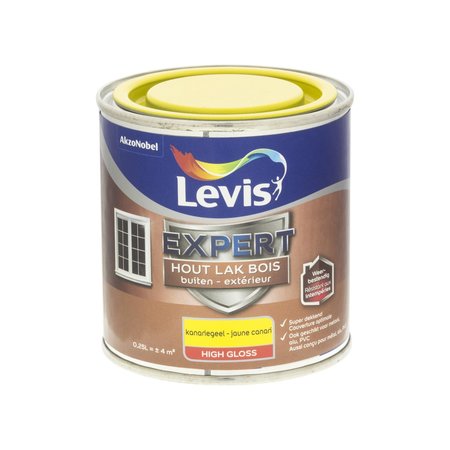 Levis Expert Hout Buiten High Gloss Kanariegeel 250ml