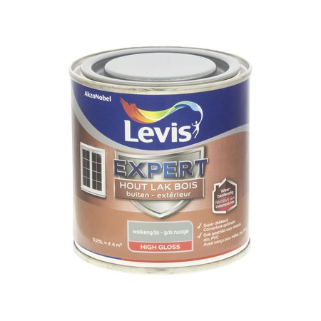 Levis Expert Hout Buiten High Gloss Wolkengrijs 250ml