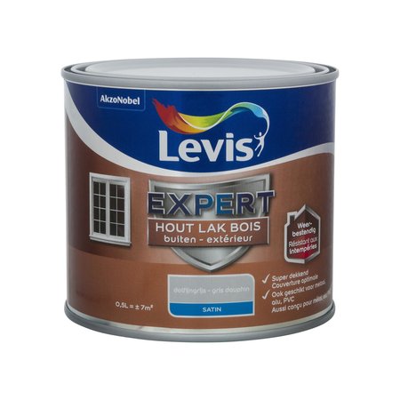 Levis Expert Hout Buiten Satin Dolfijngrijs 500ml