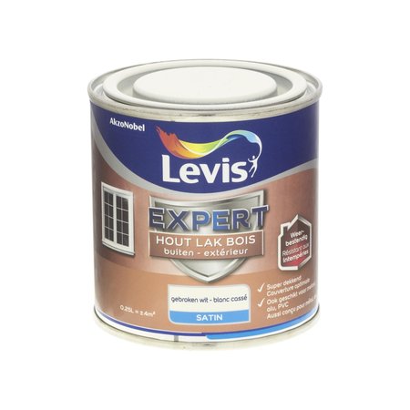 Levis Expert Hout Buiten Satin Gebroken Wit 250 ml