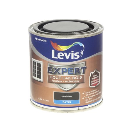 Levis Expert Hout Buiten Satin Zwart 250ml