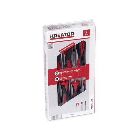 Kreator Schroevendraaierset SL/PZ (7-Delig) KRT400003