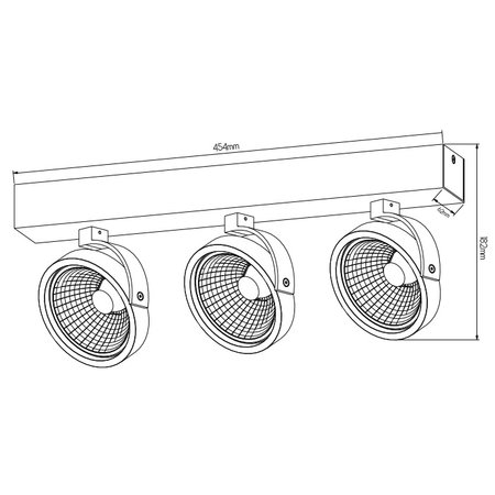 Fantasia Plafondspot Pulse-3 LED 3x12W Zwart