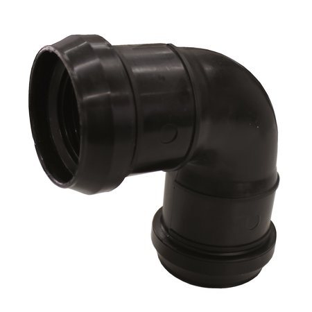 Scala Bocht Sanitair LR PP 90mm ZWART 87° F/F