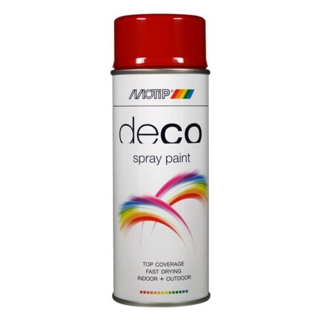 Motip Deco Paint Hoogglans Karmijnrood RAL 3002 400ml