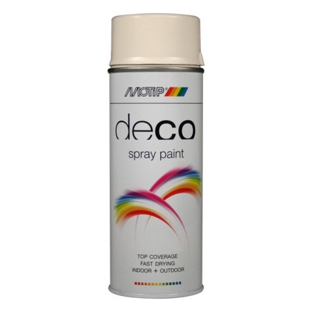 Motip Deco Paint Hoogglans Crèmewit RAL 9001 400ml