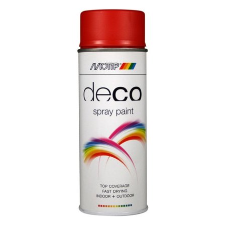 Motip Deco Paint Zijdeglans Vuurrood RAL 3000 400ml