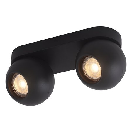 Fantasia Spot Triton GU10 2x5,5W LED Dimbaar Zwart