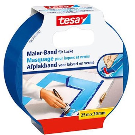 Tesa Afplakband Voor Lakverf en Vernis 25mx30mm