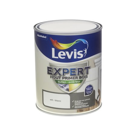 Levis Expert Hout Primer Buiten Wit 1L