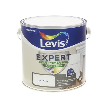 Levis Expert Hout Primer Buiten Wit 2,5L