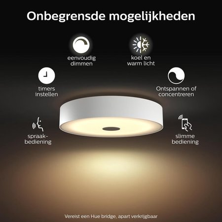 PHILIPS Hue Fair Plafondlamp Wit 1X39W