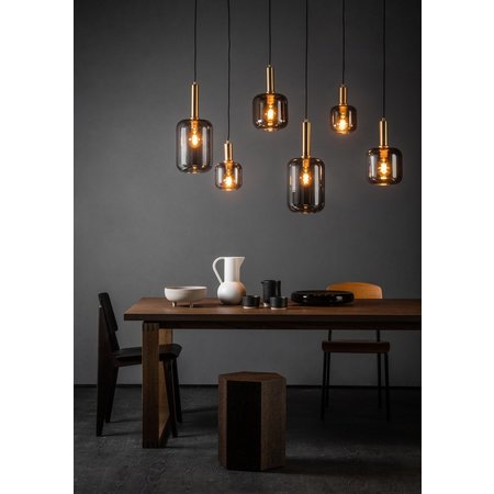 LUCIDE Hanglamp Joanet 6xE27 - Fumé