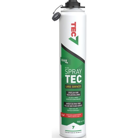 TEC7 SprayTec Spuitlijm voor Volvlaksverlijming, 750ml