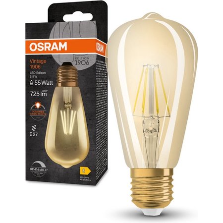 OSRAM Ledvance Vintage 1906 LED E27 6.5W Peer Warmwit