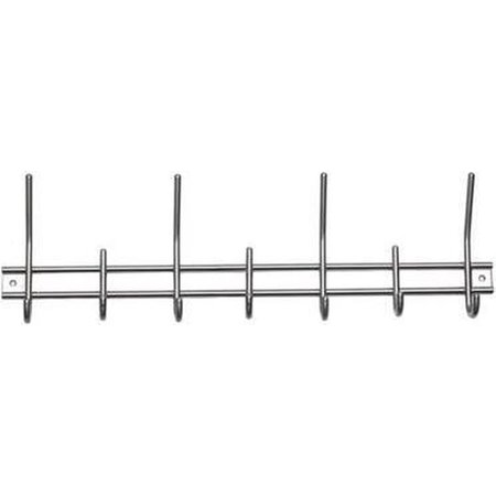 LINEA BERTOMANI Kapstok 2171, 3 Kleine Haken en 4 Grote, Inox