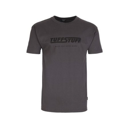 TUFFSTUFF T-Shirt met Logo Tuffstuff - Grijs - Maat L