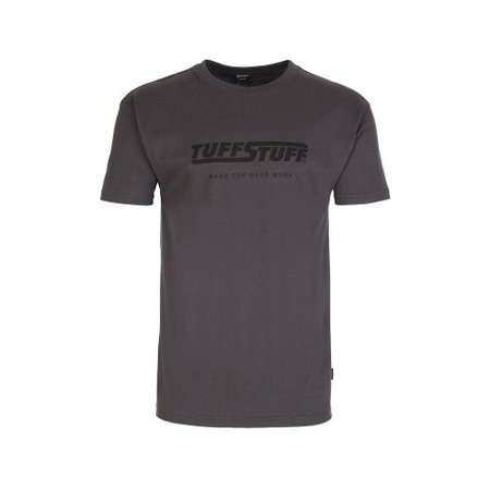 TUFFSTUFF T-Shirt met Logo Tuffstuff - Grijs - Maat XXL