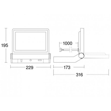 STEINEL LED-Buitenspot Zonder Sensor 'XLED ONE' - Wit