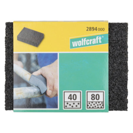 WOLFCRAFT Schuurblok K40/80, 100x70x25mm