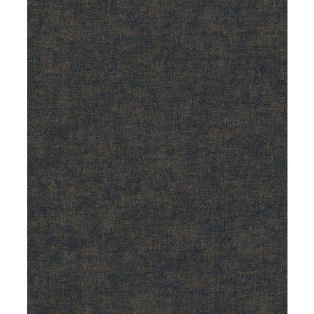 DUTCH WALLCOVERINGS Behangpapier Textured Touch Uni Black/Gold - TT10019