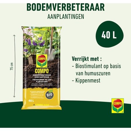 COMPO Bodemverbeteraar Aanplantingen, 40L