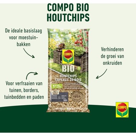 COMPO Bio Houtchips Naturel, 55L