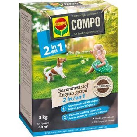 COMPO Gazonmeststof 2 in 1, 3KG