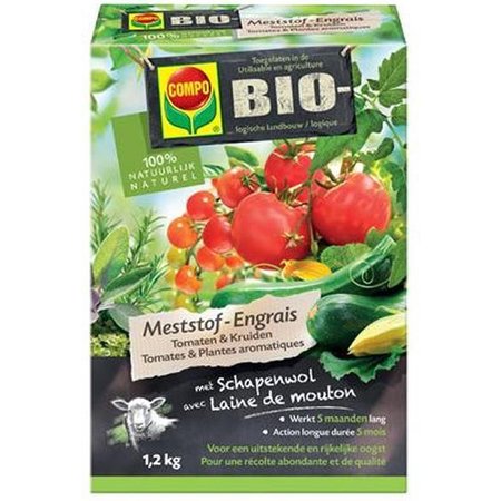 COMPO Bio Meststof Tomaten & Kruiden, 1,2kg