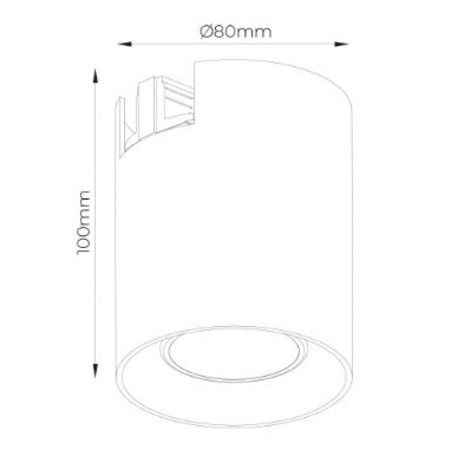 BABAR Track Spot Rond, 1xGU10, Geborsteld Goudkleurig