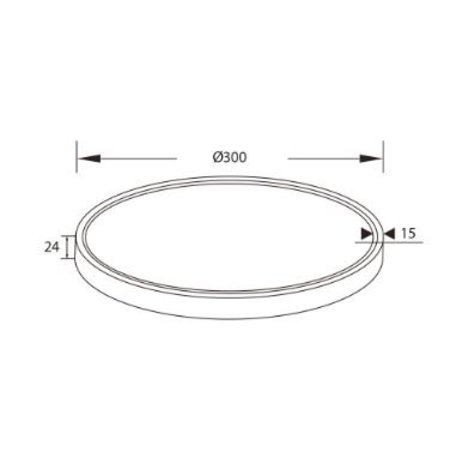 OXUS LED 30W 2700K Plafondlamp Wit