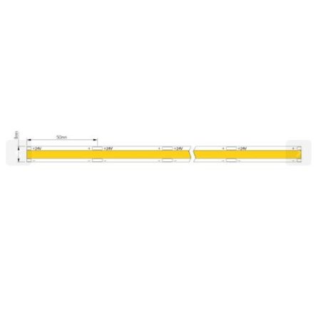 LED Strip per 10cm Dotless COB 24VDC 10W/m 4000K